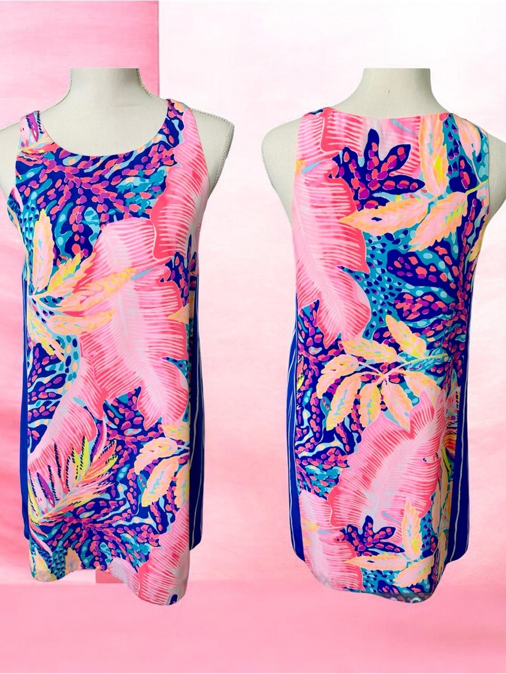 Lilly Pulitzer Jackie Silk Dress Off The Grid XS EUC